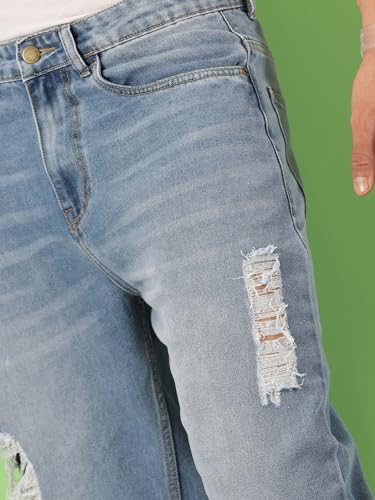 Image of THIRD QUADRANT Baggy Jeans for Men || Khaki Jeans || Jean Pant for man (in, Numeric, 30, Regular, Khakhi)