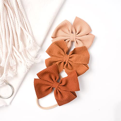 Prohouse 40 Pcs Big Bows Baby Nylon Headbands Hairbands Hair Bows Elastics For Baby Girls Newborn Infant Toddlers Kids Hair Accessories #TOP4