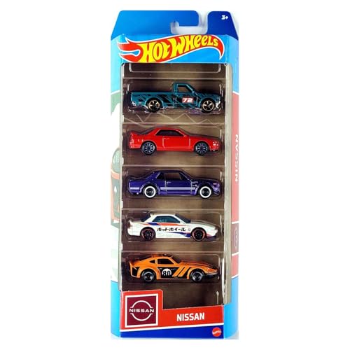 Hot Wheels Pack x5, escala 1:64, modelos deportivos y vintage miniatura 1