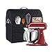 Stand Mixer Cover compatible with Kitchenaid Mixer, Fits All Tilt Head & Bowl Lift Models with 3 Organizer Bag for Accessories. (Black, For Bowl Lift 5-8 Quart)