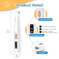 Mcbazel Pet Micro Precision Trimmer, Multifunctional Pet Hair Trimmer Waterproof Rechargeable Shaver with LED Light for Paws Eyes Ears Face Buttocks for Small Dogs and Cats,50dB Quiet Shave. — image 8