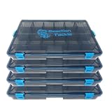 Reaction Tackle Ultimate Tackle Box Trays: Organize, Store, and Dominate with Our 4-Pack Kit! Perfect for Anglers on the Go - 3700 4-Pack