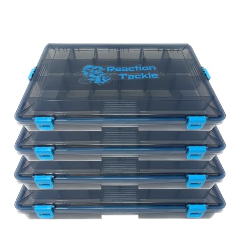Reaction Tackle Ultimate Tackle Box Trays: Organize, Store, and Dominate with Our 4-Pack Kit! Perfect for Anglers on the Go - 3700 4-Pack
