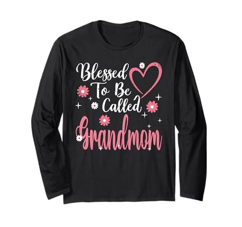 Blessed To Be Called Grandmom Flower Heart Cute Mother's Day ����T�V���c