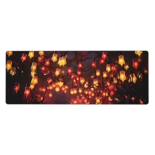 Tapis de souris grand format 80 x 30 cm en papier style et caoutchouc