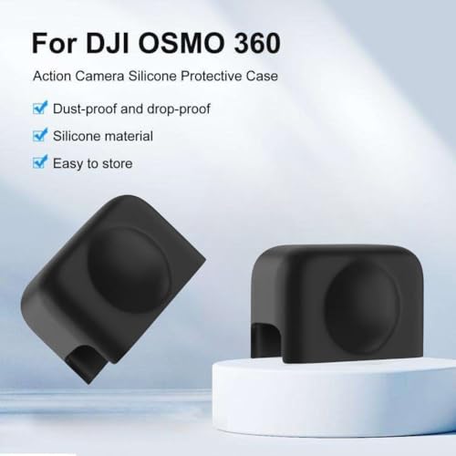 Image of Yantralay Silicone Lens Protector Compatible with DJI Osmo 360, Shockproof Anti-Slip Flexible Cover Shields Against Scratches, Dust & Impacts - Ideal for Travel & Outdoor Use