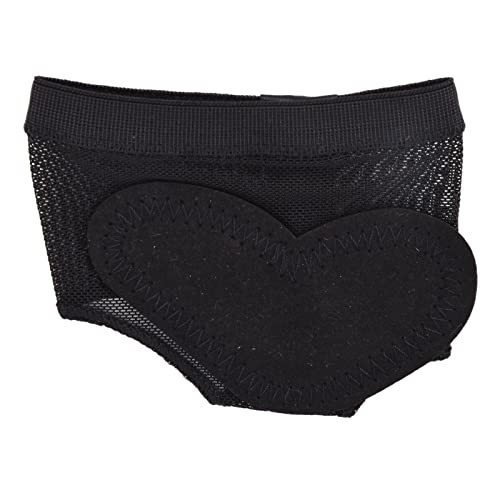 Dancing Foot Pad Black Thong Toe Paws Sock Shoes with Rhinestone for Ballet Belly Dance(M/36~37 Yards) - Image 4