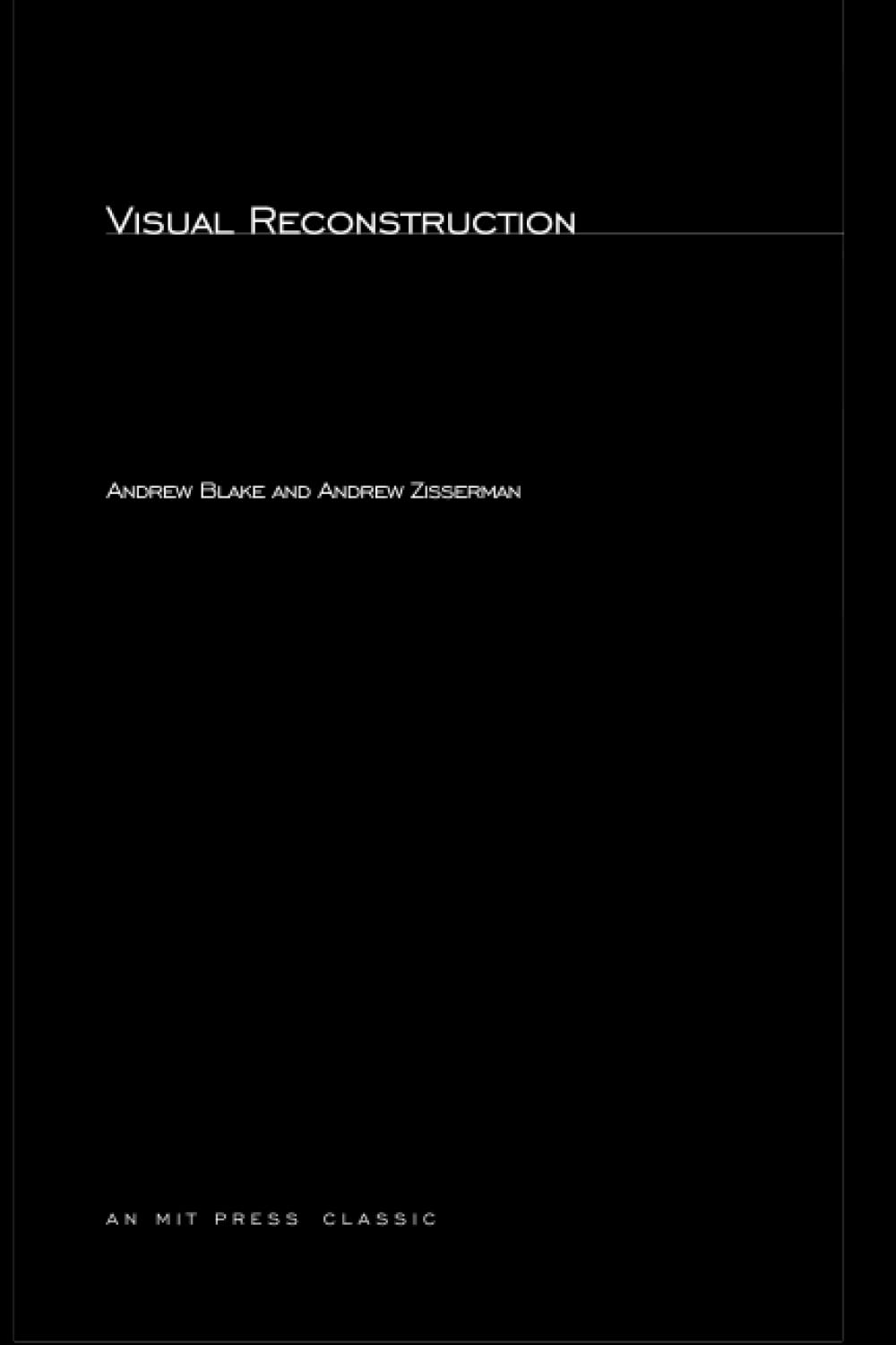 Visual Reconstruction (Artificial Intelligence Series)