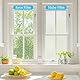 Niviy Fensterfolie Blickdicht Milchglasfolie Sichtschutzfolie Fenster Selbsthaftend Statisch Haftend 75 x 400 cm ohne Klebstoff Folie Privatsphäre Schutz Anti UV für Bad,Zuhause,Büro Matt Weiß
