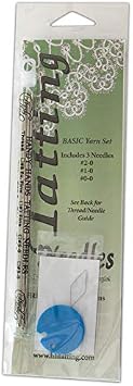 Handy Hands Pack of 3 (Y9) Yarn Tatting Needles, Gray