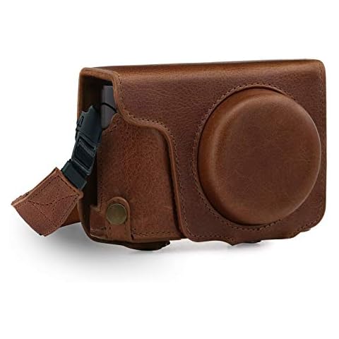 MegaGear Leather Camera Case for Lumix TZ100/TZ200 Cover