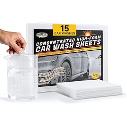Car Wash Soap Strip 30 count, Concentrated High Foaming Car Soap, Instant Dissolves in 5 Seconds Greater Cleaning Action, No Mixing Safe Washes for Cars, Trucks, Motorcycles, RVs, and More