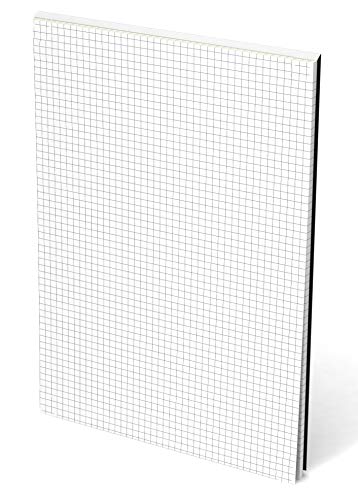 Oxford Briefblock A4 kariert, 50 Blatt, schwarz, 10 Stück