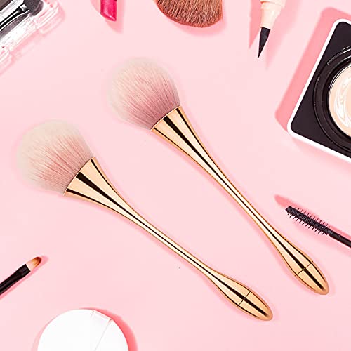 Beature 2 Pieces Large Mineral Powder Brushes, Soft Fluffy Makeup Brushes For Foundation, Blush And Highlighter, Professional Makeup Set For Blending, Buffing, Contour Formation (Rose Gold) #TOP6
