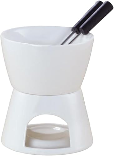 Miniatura 6 de Olla de fondue de chocolate, té ligero, de porcelana, olla para derretir queso, cerámica caliente, calentador de mantequilla para dulces y hogares