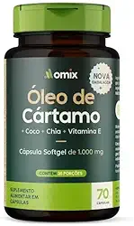 Óleo de Cártamo + Coco (1 g) - 70 cápsulas - Omix