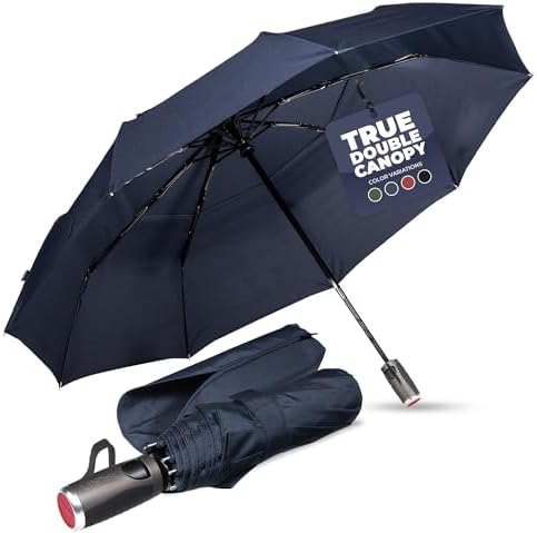 LifeTek Premium Travel Umbrella - Windproof & Compact for Men & W...
