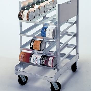 CR072C Mobile Half Size Can Rack, 36" Length x 25" Width x 48" Height