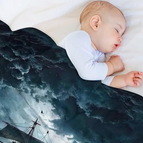 Jeté de canapé pirate chaud et doux qui ne se décolore pas au lavage en machine - 5