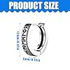 XPEX 2 Paires Viking Homme Boucle D'Oreille Homme Créoles, Boucle D'Oreille Runes Nordique,Anneaux Doreilles Viking Runes, Bijoux Nordique Gothique Piercing Oreille Pour Homme Garçon(Noir/Argent) #1