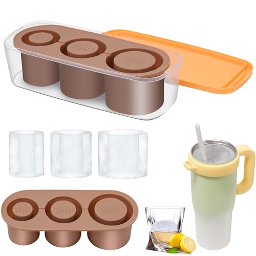 Set de bandejas de hielo apilables con tapa y contenedor