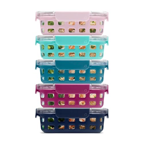 Ello Duraglass 3.4 Cup Meal Prep Sets 10Pc, 5 Pack