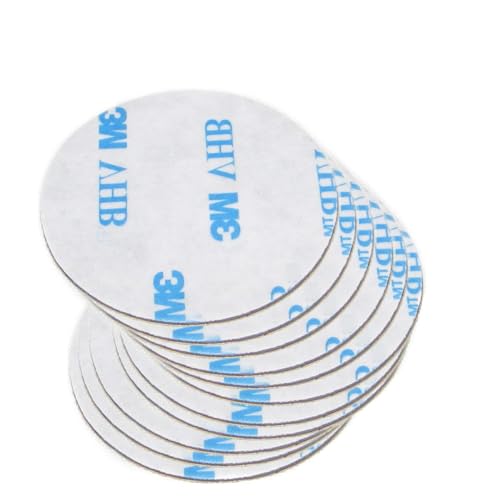 12-Pack Adhesive Double-Sided Circle Dots Made with 3M Tape 1.38 Inch (35mm) Diameter Mounting Tape bonding