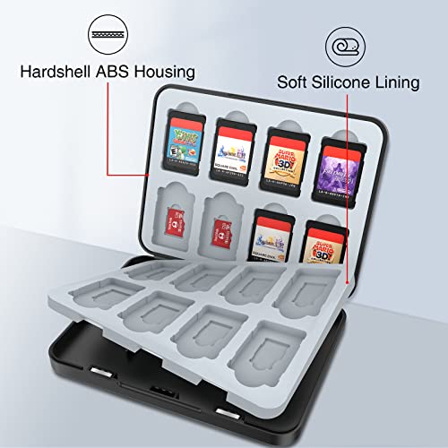 Heiying Game Card Case For Nintendo Switch&Switch Oled,Customized Pattern Design Switch Lite Game Card Storage Case With 16 Game Card Slots And 16 Micro Sd Card Slots. #TOP3