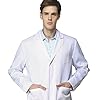Icertag Camice Bianco da Laboratorio Medico Lavoro da Unisex Uomo Donna qualità Superiore Large