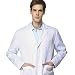 Icertag Bata de Laboratorio Enfermera Sanitaria de Trabajo Blanca con Manga Larga...