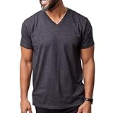 Fresh Clean Threads Men's 1 Pack T-Shirts V Neck Premium Basic Short Sleeve Tees - Fitted Style, Ultra Soft, Tag-Free Comfort