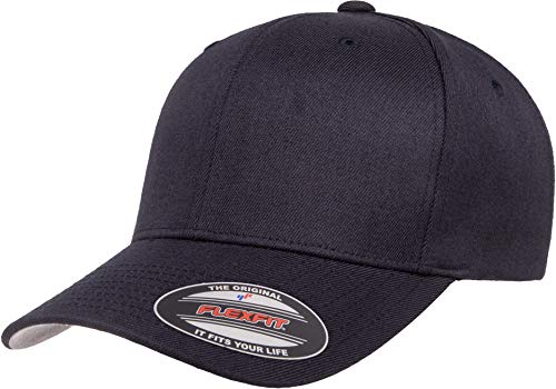 Flexfit mens flexfit wool blend hat cap, dark navy, large-x-large…