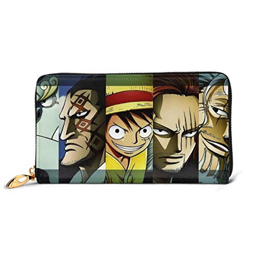 Preisvergleich Produktbild Einteilige Geldbörse aus echtem Leder mit Reißverschluss, lange Clutch, Münzfach, Kartenpaket für Damen und Herren