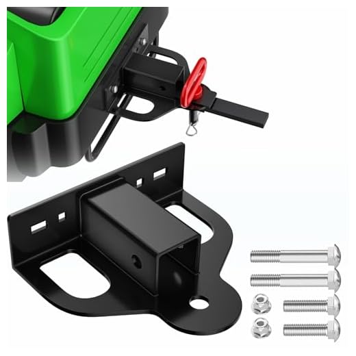 Upgraded Zero Turn Lawn Mower Hitch with 2" Receiver, 6mm Thicker Heavy Duty Steel Bolt On Trailer Hitch Receivers, Compatible with Many Models Lawn Mower, Tractor, Trailer, Golf Cart, ATV Etc.