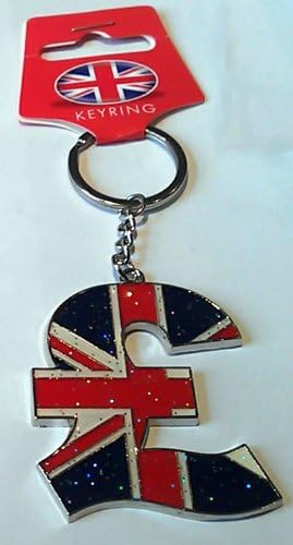 Keyring- Union Jack - Pound