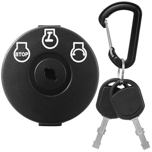 Ignition Starter Switch 3 Position 5 Terminals 925-04228 with Key for Craftsman, Troy-Bilt, MTD, Cub Cadet, Husqvarna, JD, AYP, Bad Boy Delta, Replace 725-04228 725-04659 925-04659