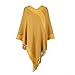 Damen-Poncho-Pullover, V-Ausschnitt, gestreift, Strick, Schal, Umhang, Pullover mit Fransen, Geschenke für Frauen, Mutter, senfgelb, S-L mit Fransen günstig Kaufen-Damen-Poncho-Pullover, V-Ausschnitt, gestreift, Strick, Schal, Umhang, Pullover mit Fransen, Geschenke für Frauen, Mutter, senfgelb, S-L