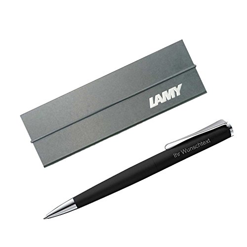 Lamy Kugelschreiber studio black Modell 267 inkl. Laser-Gravur, Farbe mattschwarz