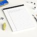 AILZFEI 12pcs Small Note Pad 5x8 College Ruled White Legal Pads Paper Notepads 12 Pack Study Back Writing Pads 5 x 8 Legal Pads Perforated Narrow Ruled Pads of Paper White