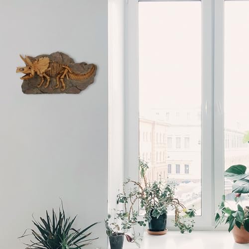 Modèle de dinosaure en résine pour décoration murale intérieure - 5