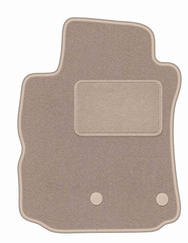 Tapis de voiture en velours premium beige pour Renault Modus 2004