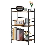 Scelta multipla: offriamo tre dimensioni di scaffali per libri a 3, 4 e 5 livelli, nonché librerie rustiche marroni e nere, con opzioni per adattarsi a qualsiasi stile di arredamento. Puoi scegliere quello che meglio si adatta alle tue esigenze di archiviazione per luoghi come il tuo ufficio a casa, soggiorno, cucina o camera da letto.