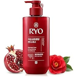 RYO Damage Care & Nourishing Conditioner with Korean Ginseng & Caffeine - Repair and Moisturizing, Anti Loss Care, Strengthening hair roots, 16 Fl Oz.