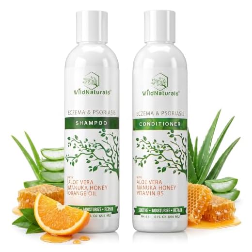 Eczema Psoriasis Shampoo and Conditioner Set - Anti Dandruff Shampoo for Women and Men - Dry Scalp Treatment - Soothing Itchy Scalp Shampoo and Scalp Moisturizer Conditioner for Seborrheic Dermatitis