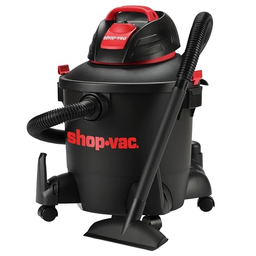 Shop-Vac 5922805 Wet/Dry Vacuum, 8 Gallon, 4.5 Peak HP, 1.25 Inch Diameter x 7 Foot Hose, 6 Foot Cord, Ideal for Jobsite, Garage, Workshop & Home