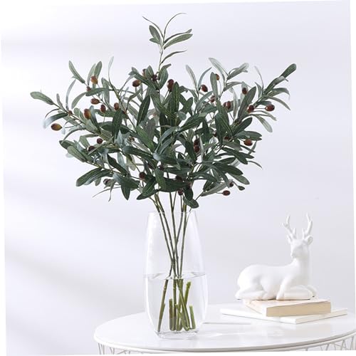 Fausses branches d'olivier de 30'' style méditerranéen pour bureau - 6