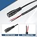 MECCANIXITY 3pcs DC Power Pigtails Cable, 3.5mm x 1.35mm Female Barrel Plug Connector to Bare Wire Open End 25cm for PC Laptop Toys Cellphone Electronic Devices