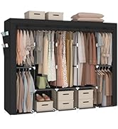 Amazon.com: MOGELAFOO Portable Closet Wardrobe, 67-Inch Clothes