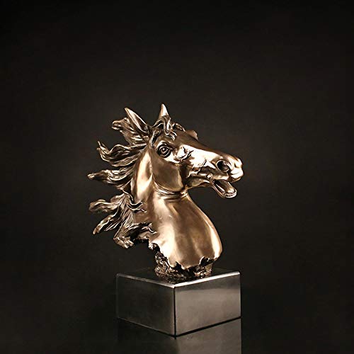 Cheval en résine pour accessoires de bureau et intérieur moderne