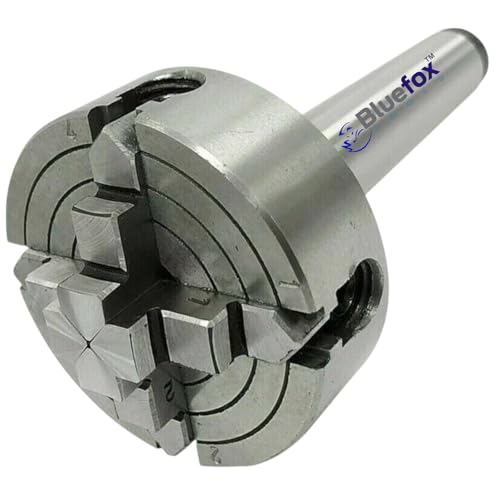 70mm 4-Jaw Independent Lathe Chuck with M14x1 Thread & MT2 Arbor | Bluefox Tools